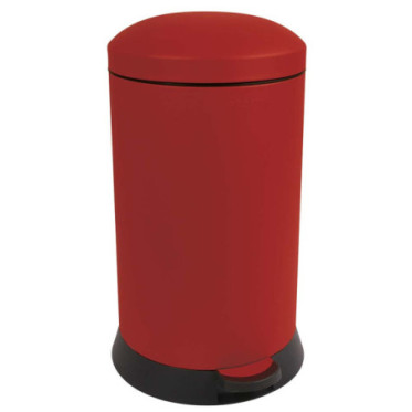 Poubelle cuisine à pédale 20L Rouge Cerise