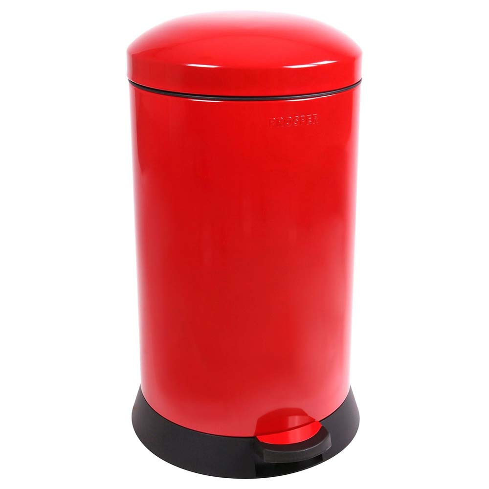 Poubelle cuisine à pédale 20L Rouge Groseille
