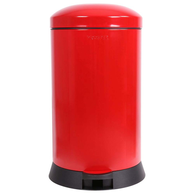 Poubelle cuisine à pédale 20L Rouge Groseille