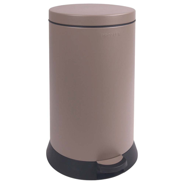 Poubelle cuisine à pédale 20L Taupe Poubelle cuisine à pédale 20L Taupe