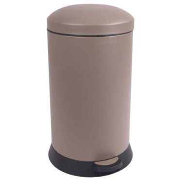 Poubelle cuisine à pédale 20L Taupe