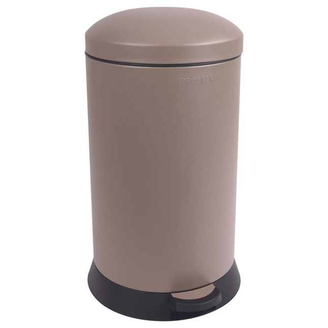 Poubelle cuisine à pédale 20L Taupe