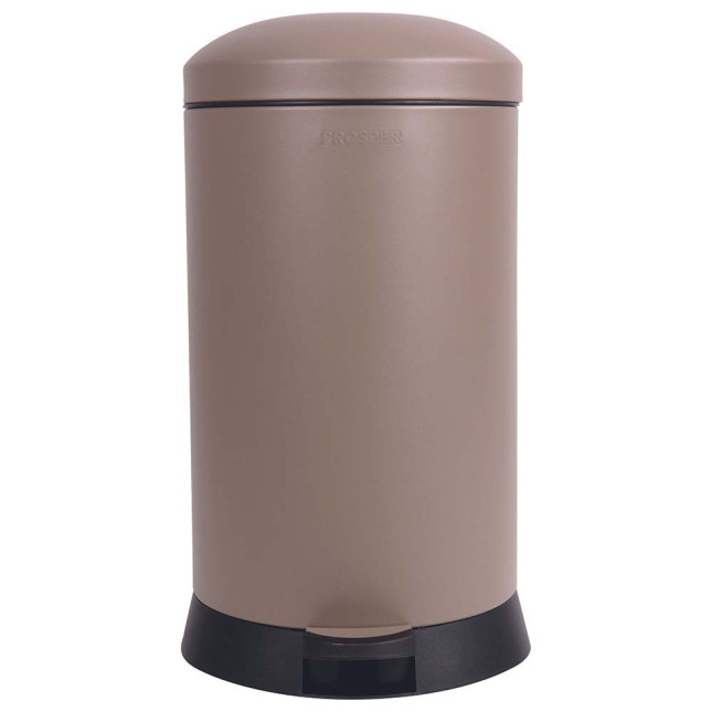 Poubelle cuisine à pédale 20L Taupe