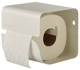 Dérouleur papier-toilette Minimali Blanc Coton