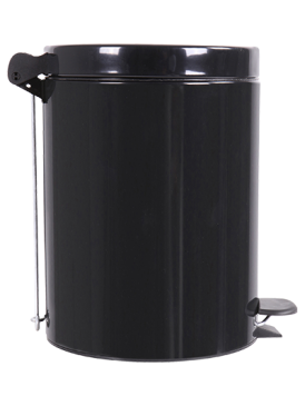 Poubelle 5L Retro Noir Graphite
