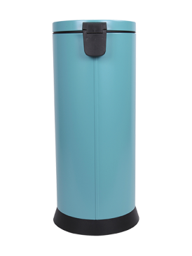 Poubelle 30L Retro Bleu Turquoise