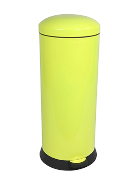 Poubelle 30L Bohême Jaune Fluo
