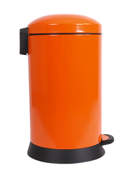 Poubelle Orange 18 litres avec poignée HAN 18190-51 Tri des