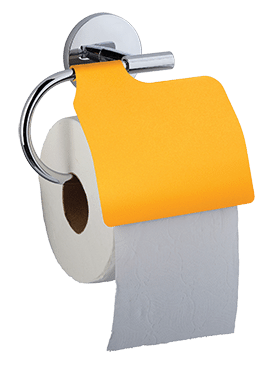 Toilet paper holder Aristo Grapefruit Yellow