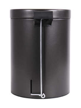 Poubelle 5L Retro Noir Basalte