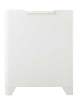 Poubelle de tri sélectif 2x30L Osmoze Blanc Coton