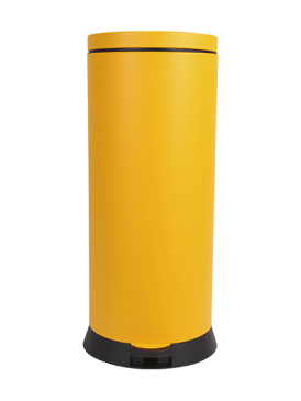 Poubelle 30L Retro Jaune Pamplemousse
