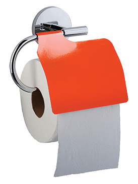 Toilet paper holder Aristo Clementine Orange