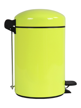 Poubelle 3L Bohême Jaune Fluo